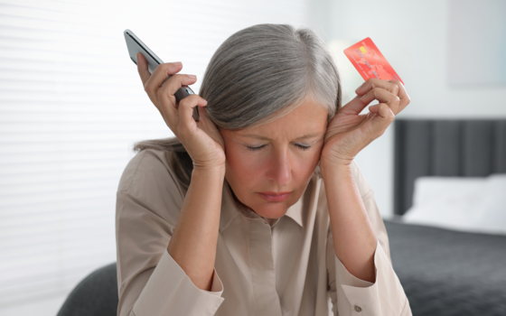 Photo of elderly scam victim