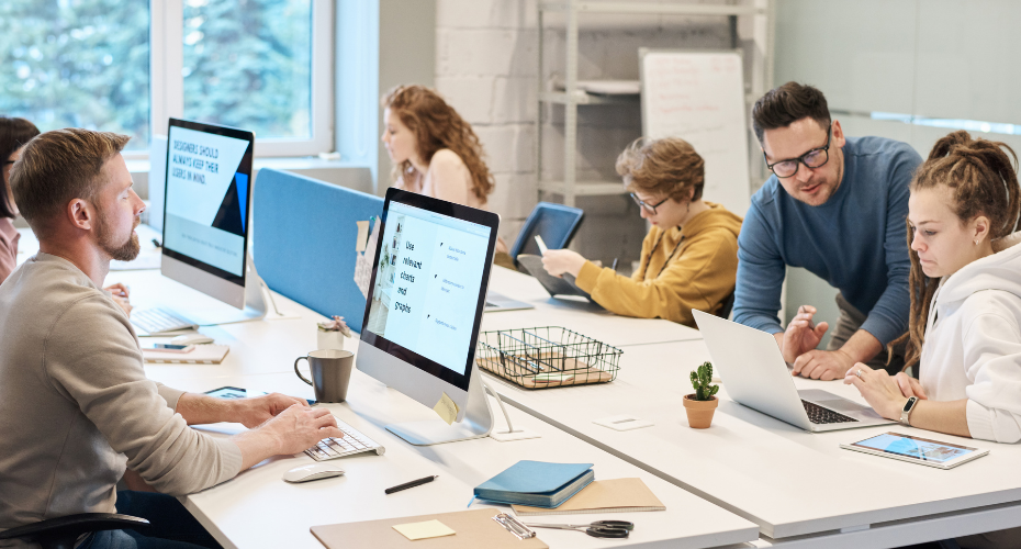 image of workers in an office