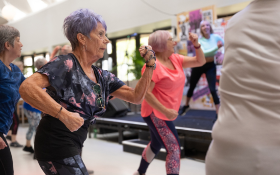 Centre for Ageing Better - women at an excercise class