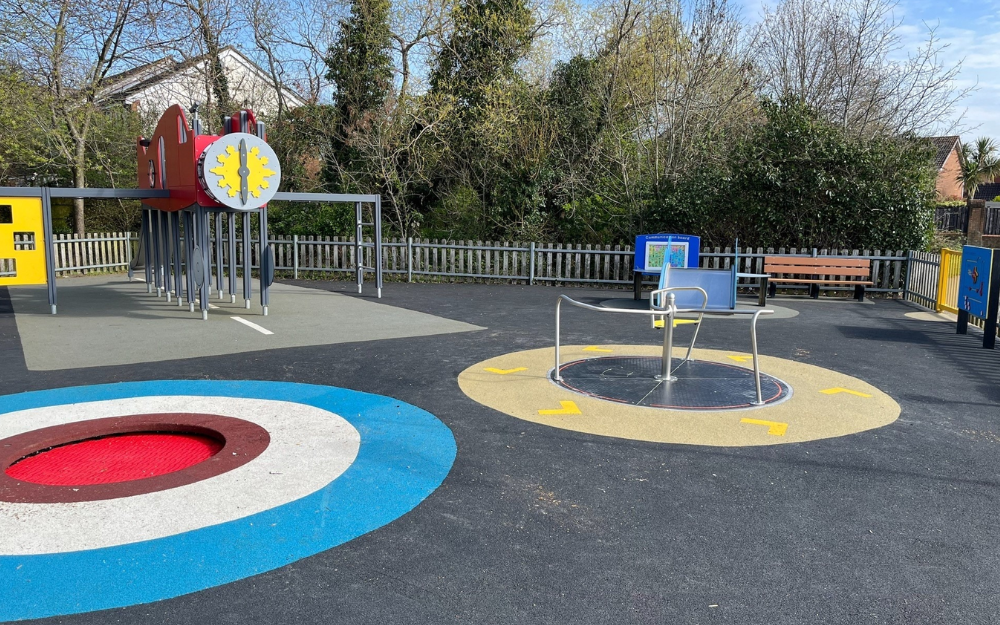 New play equipment at Sandford Park in Woodley