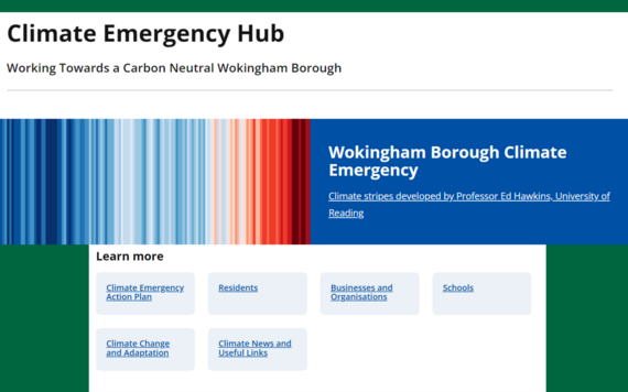 Climate emergency hub
