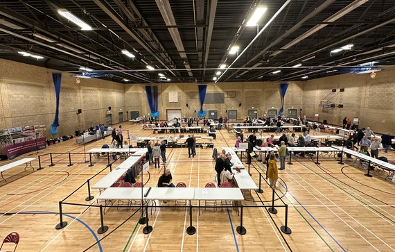 The count floor at Loddon Valley leisure centre