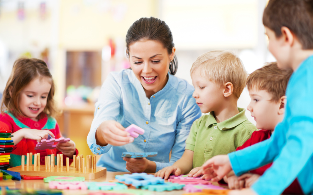 Children get help while at nursery