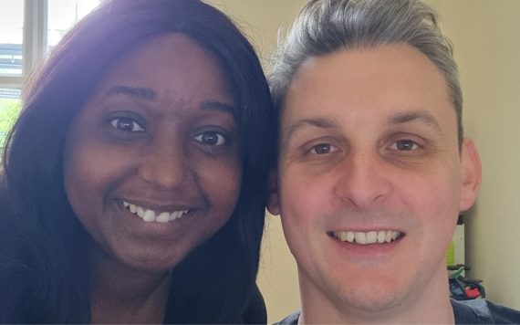 Foster carers Kim and Stuart