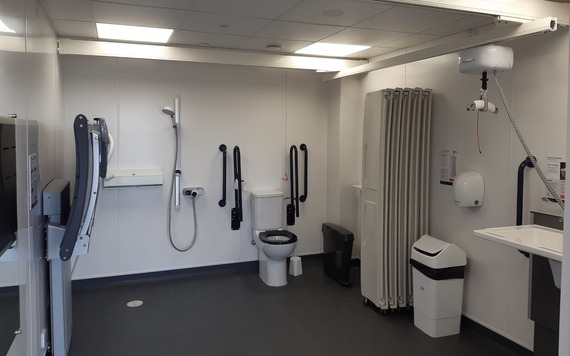 New accessible toiler at Dinton Activity Centre
