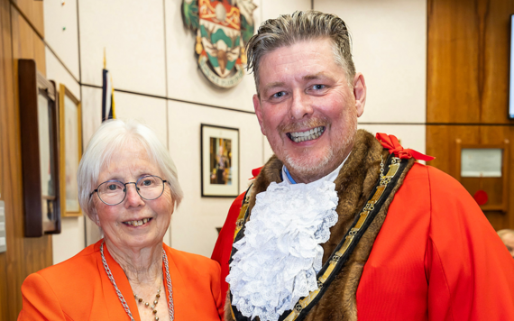 Wokingham Borough Mayor Cllr Adrian Mather and Deputy Mayor Cllr Carol Jewell 