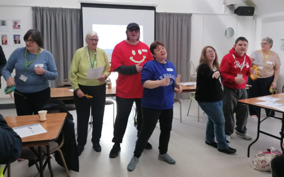 CLASP members take part in an activity