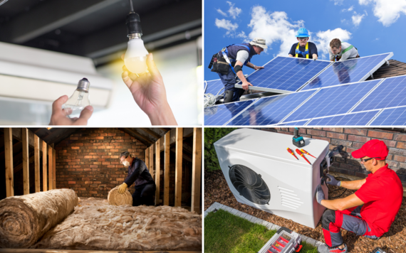 Images of people having their homes upgraded