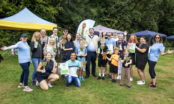 Prize giving ceremony attended by the Mayor together with winners of Beat the Street competition