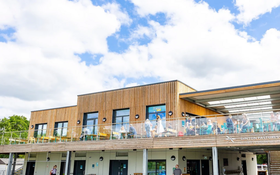 A view of the Coffee Deck from the outside