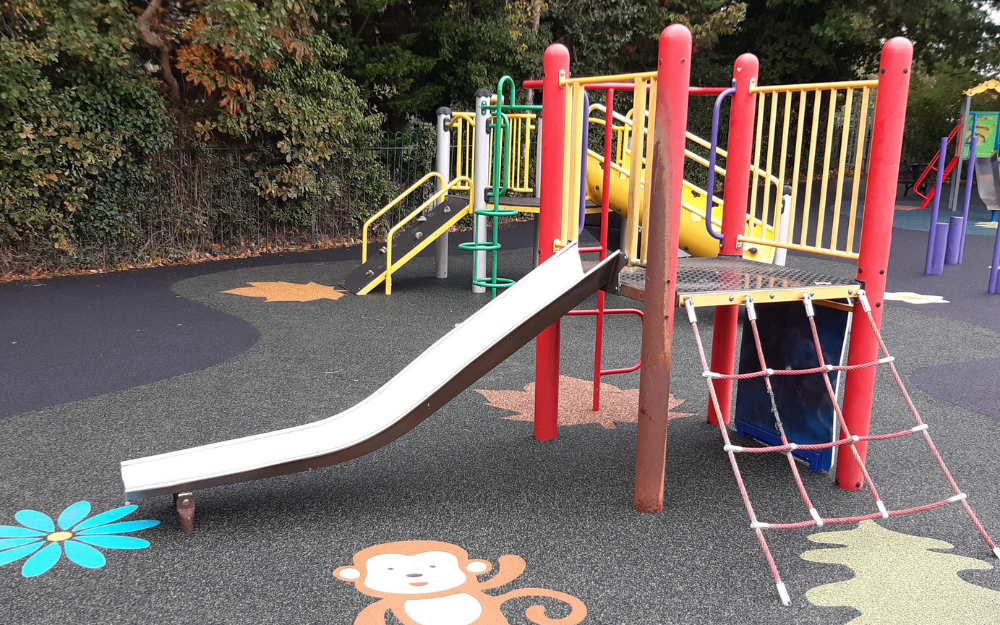 New playground equipment at Latimer Road playground