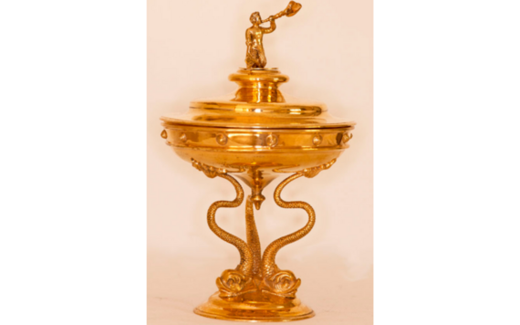 Image of the Jones trophy in gold