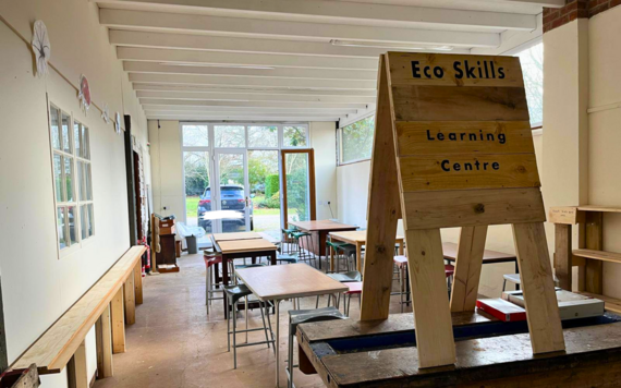 A view of the inside of Eco Learning Centre