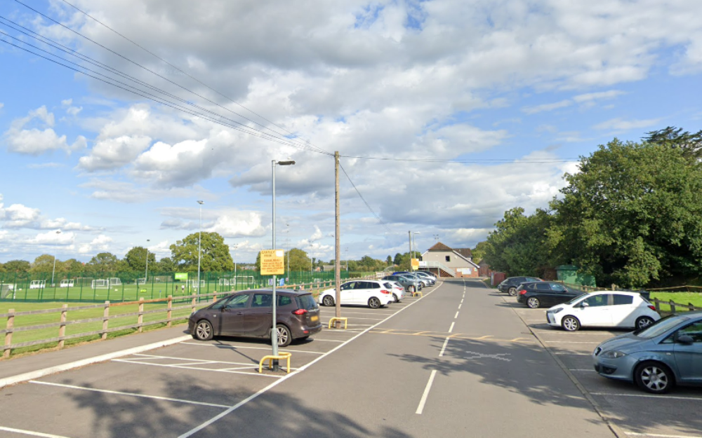 Cantley Park's car park and wider green space
