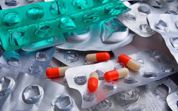 A close-up of some blister packs