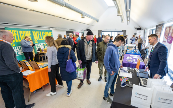 A photo of a job fair organised by Wokingham Borough Council