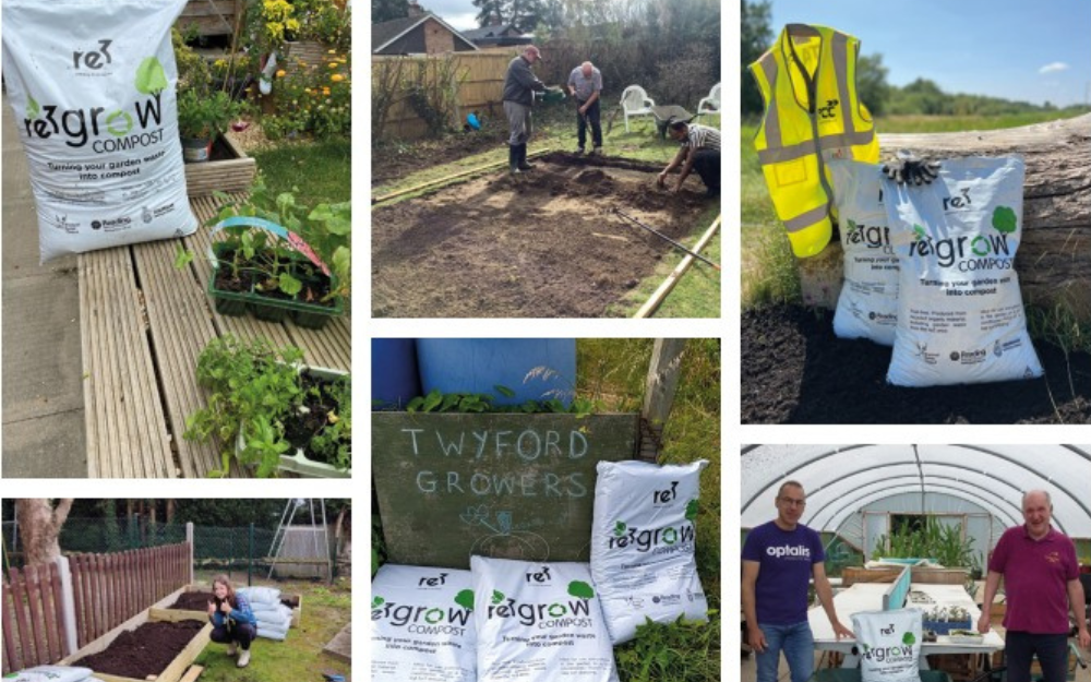 Collage of re3 community planting schemes