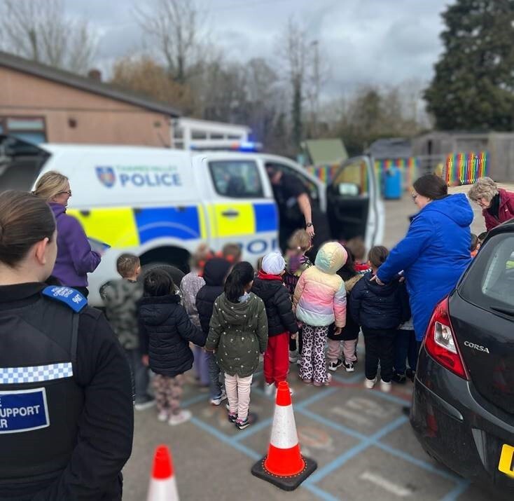 police on a school visit