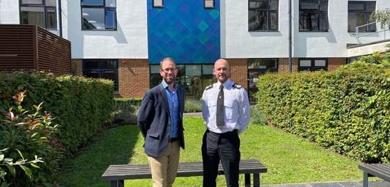 PCC Matthew Barber and Chief Constable Jason Hogg