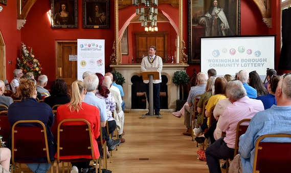 image of community lottery launch event