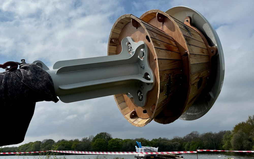 The Swift Tower is installed on Black Swan Island at Dinton Pastures