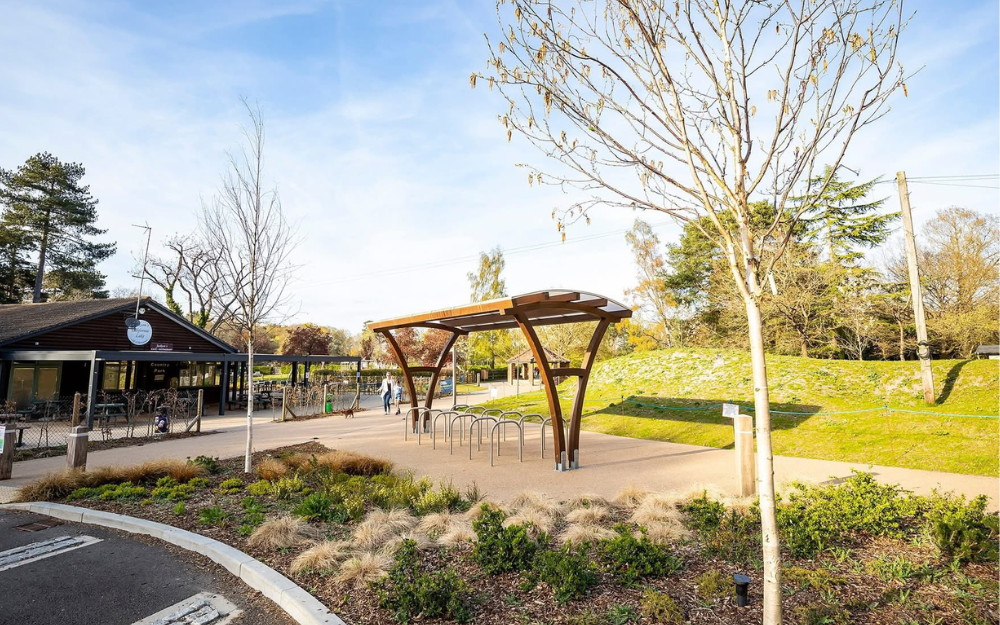 California Country Park entrance from car park