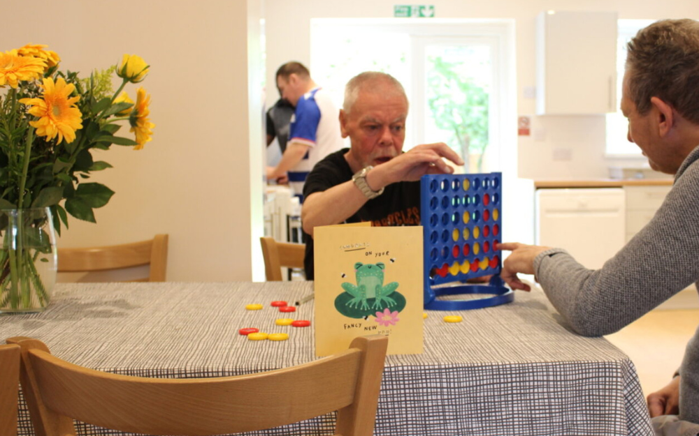 people happy in new social care home