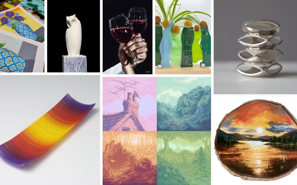 Artwork on display from Wokingham Arts Trail