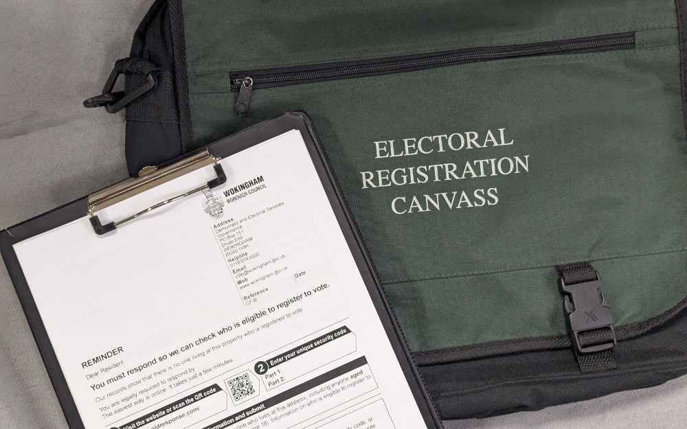 canvass bag and form