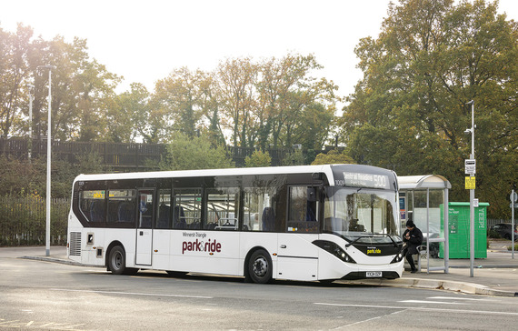 Bus at Winnersh Triangle Park & Ride