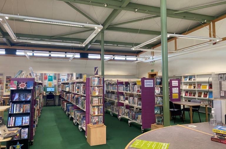 Inside Winnersh library 