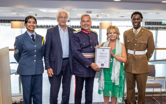 Wokingham in Need receive certificate from Lord Lieutenant of Berkshire 