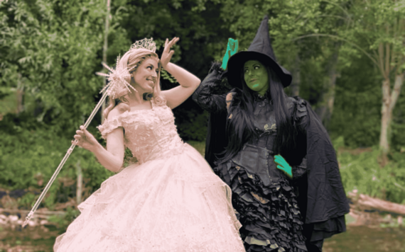 Wicked duo dressed as a witch and princess