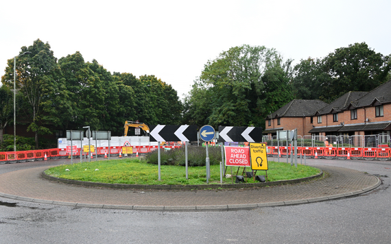 The roundabout near Tesco