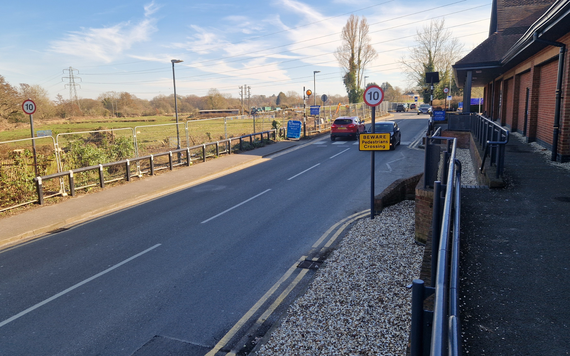 Access road to Tesco