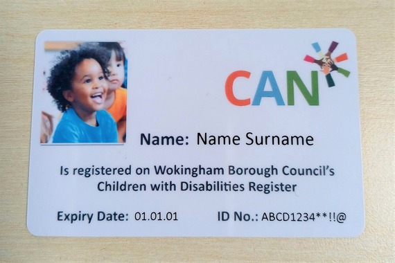 photo of front of new design CAN card