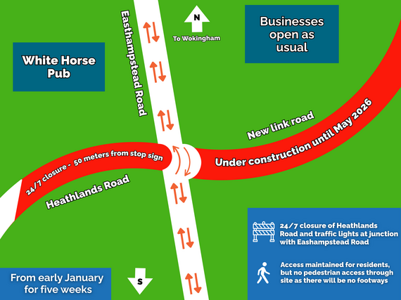 A diagram showing how phase two of the work will look at this junction