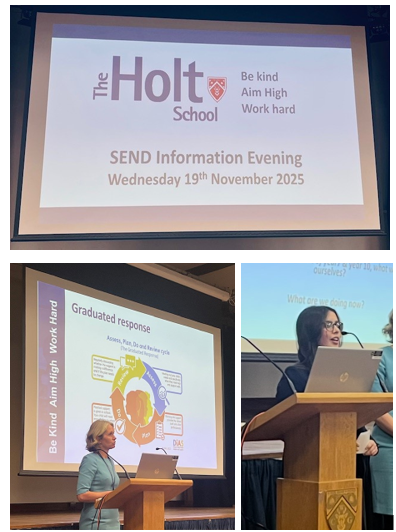 Picture of a teacher and a young person presenting