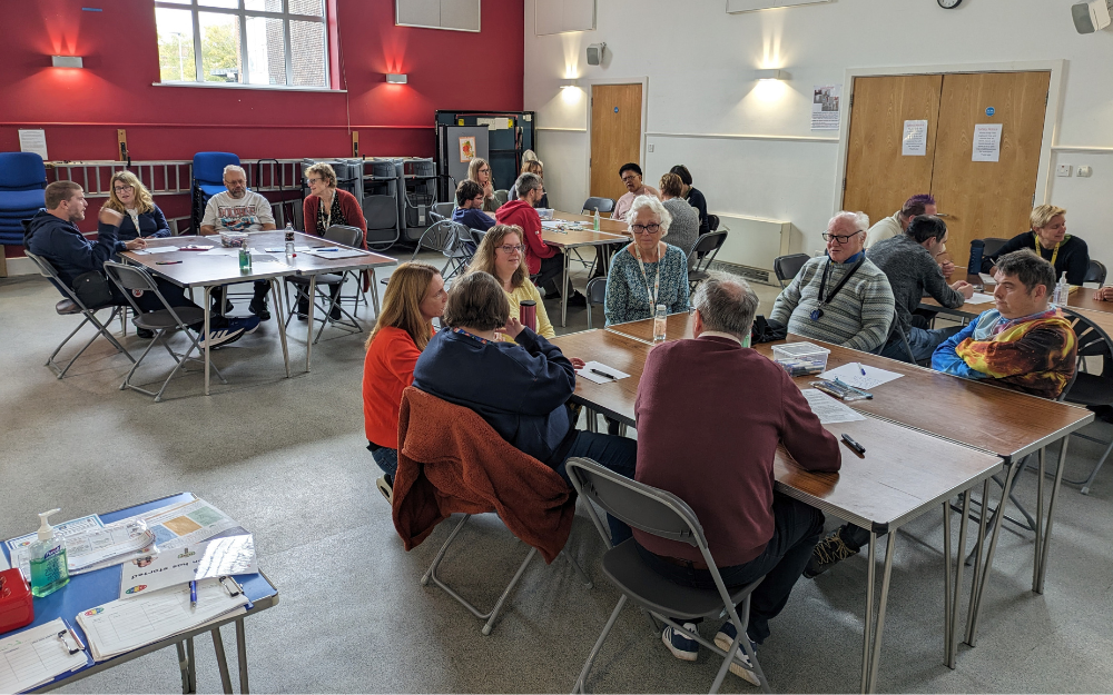 Local people at engagement event