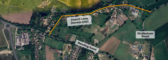 Diagram showing a new road diversion, as described fully in the article below