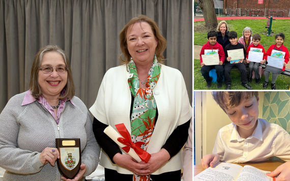 ABC to Read collecting their Mayor's Honour Award