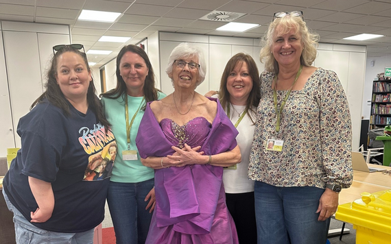 The Cowshed team with Barbara