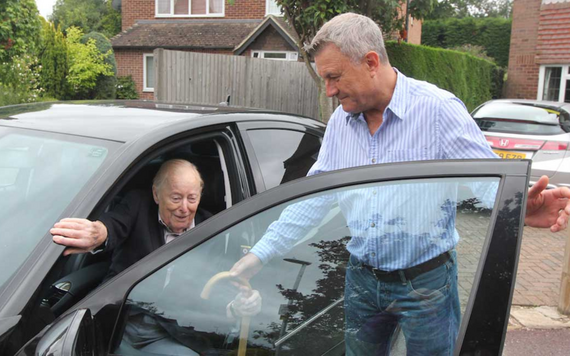 Wokingham and Earley Transport Schemes. A man helping an older person out of the car