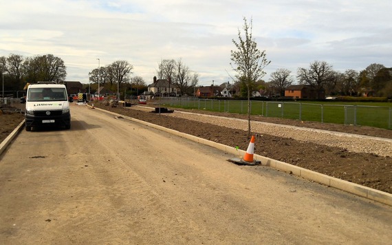 Link road under construction