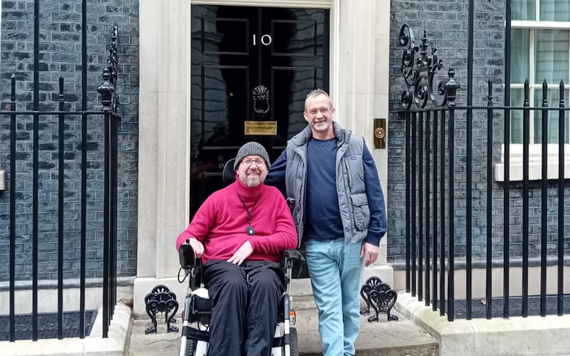Greg outside 10 Downing Street