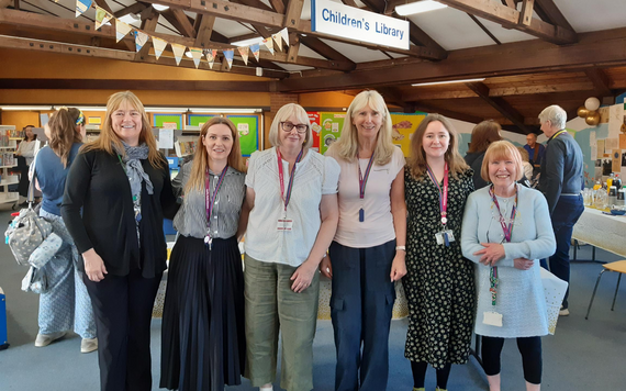 Staff celebrating the anniversary