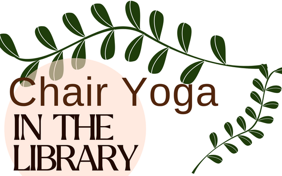 Chair Yoga (logo on a white background surrounded by leaves)