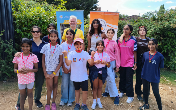 Daisy's dream fundraising walk. The mayor pictured with the group