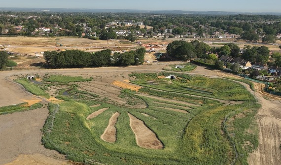 A recent drone image above the area where Holme Park will be