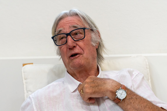 A photo of John speaking
